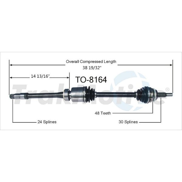 Surtrack Axle Cv Axle Shaft, To-8164 TO-8164 - main